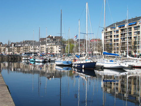 Port in Caen, France