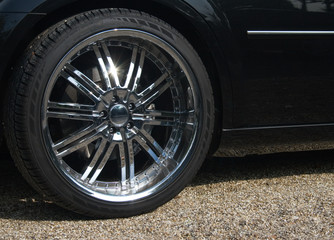22 inch Chrome split rim custom car wheel