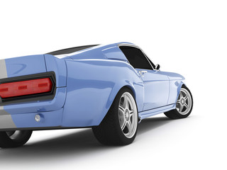 Obraz na płótnie Canvas Light-blue Classical Sports Car