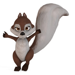 A very cute squirrel. With Clipping Path / Cutting Path