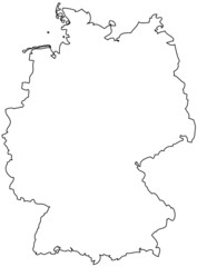 Deutschland Umriss