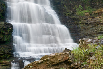 Obraz premium Forest Waterfall