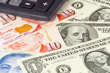 US and Singapore currency pair used in forex trading