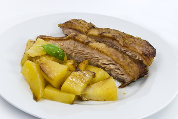 knusprig gebratene schweine-schnitten