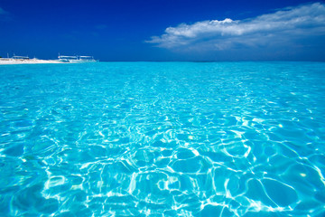 Caribbean sea view in paradise