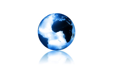 blue world - glas