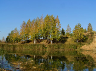 Fototapeta na wymiar Jesień w Rosji