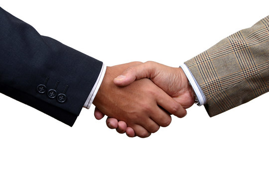 Business handshake with Clipping path