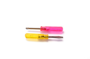 Two colorful screwdrivers