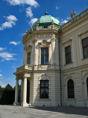 Fototapeta na wymiar Belvedere palace in Vienna