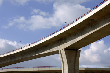 Large highway viaducts