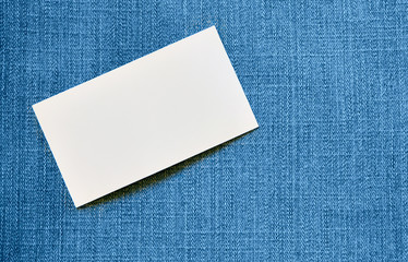 Blank visiting card