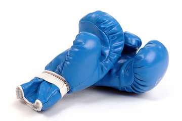 Gants de boxe bleu