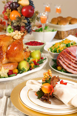 Thanksgiving place setting