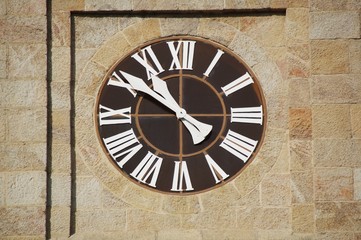 Fototapeta na wymiar Church clock detail