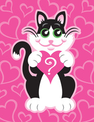 Tuxedo Cat Valentine