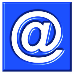 Obraz premium 3D Email Sign