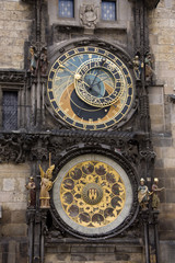 Wenceslas square ,Prague ,astronomical clock 1410
