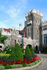 Casa Loma castle in Toronto, north side