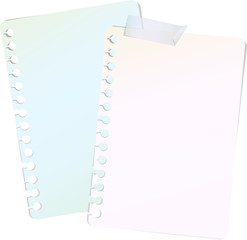 Notes papier, image vectorielle