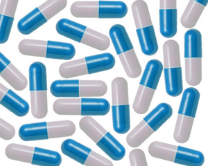 Blue and White Capsules/Pills
