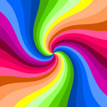Hypnotic color swirl background.