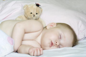 Sweet dreams of a baby