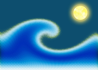 Moonlit Wave