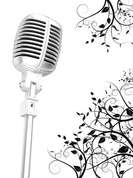Microphone floral