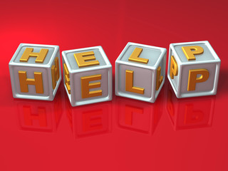 Block letters - 3d concept illustration