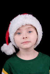 Boy in Christmas hat