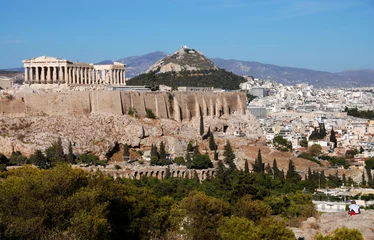 Foto op Plexiglas Athene en de Akropolis-heuvel © Michalis Palis