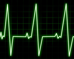 Naklejka premium Heart monitor