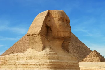 Deurstickers hoofd van de sfinx - egypte © 25Design