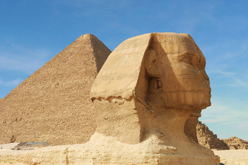 sphinx and pyramid - egypt