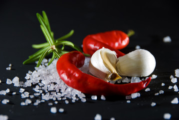 Pepperoni und Knoblauch