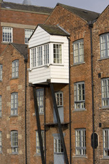 Canal Buildings Leeds waterfront Yorkshire