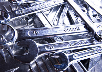 Fototapeta premium Set of tools, spanners