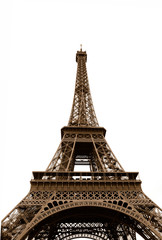Fototapeta na wymiar Golden Eiffel