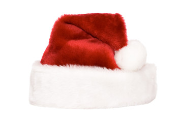 Santa's hat isolated on white