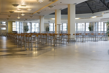 Cafe in trade centre