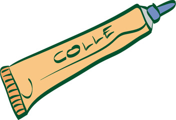 tube de colle