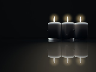 Three candles
