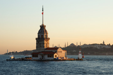 Maiden Tower in Bosphorus Istanbul 
