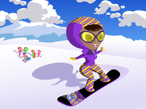 ski lady