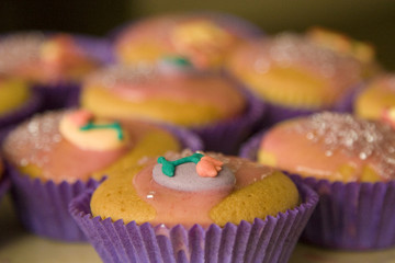 Cakes with icing