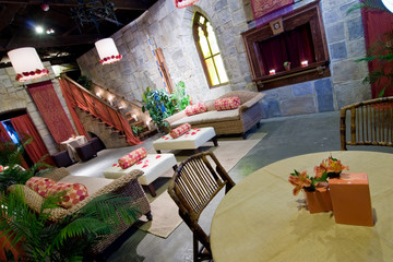 lounge or bistro in castle theme