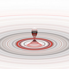 abstract spinning top or roulette wheel