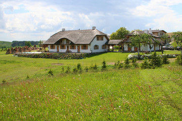 Old style house in the countryside - obrazy, fototapety, plakaty