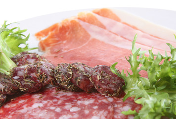 Salami and Parma Ham